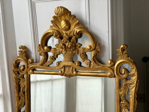 19TH CENTURY FRENCH GILTWOOD MIRROR - ADDITIONAL PHOTO 1
