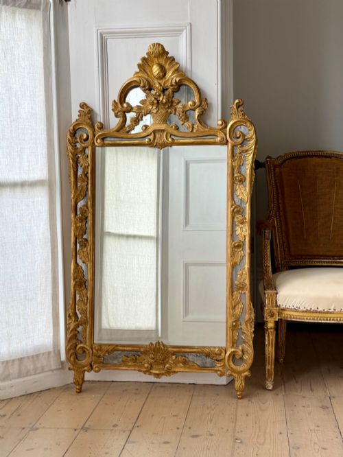 19TH CENTURY FRENCH GILTWOOD MIRROR - ADDITIONAL PHOTO 7