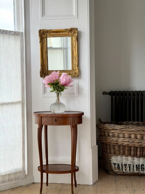 ANTIQUE FRENCH GILT RECTANGULAR MIRROR - ADDITIONAL PHOTO 9