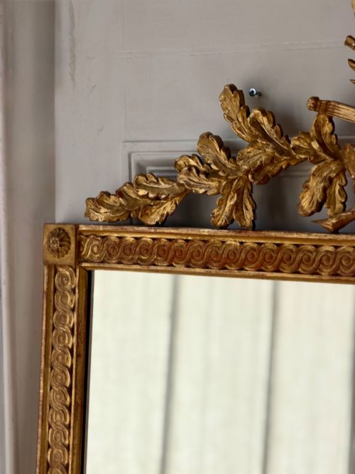 19TH CENTURY FRENCH GILT WOOD MIRROR - ADDITIONAL PHOTO 2
