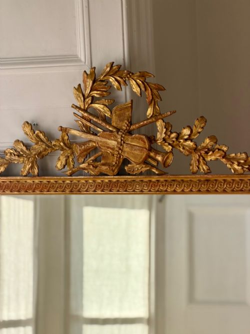 19TH CENTURY FRENCH GILT WOOD MIRROR - ADDITIONAL PHOTO 6