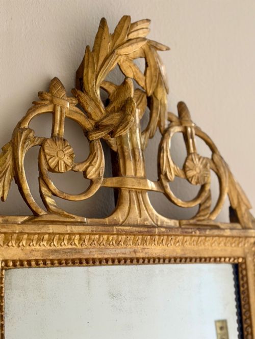 18TH CENTURY FRENCH GILT MARRIAGE MIRROR - ADDITIONAL PHOTO 2
