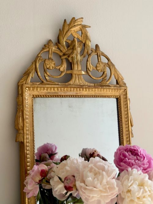 18TH CENTURY FRENCH GILT MARRIAGE MIRROR - ADDITIONAL PHOTO 6