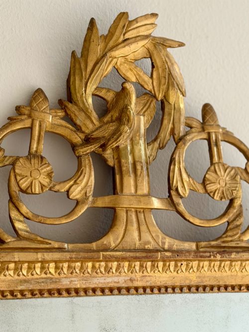 18TH CENTURY FRENCH GILT MARRIAGE MIRROR - ADDITIONAL PHOTO 7