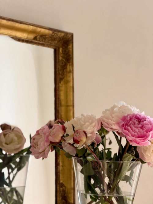 ANTIQUE FRENCH GILT RECTANGULAR MIRROR - ADDITIONAL PHOTO 9