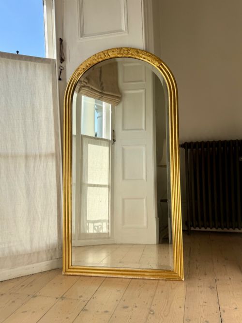 ANTIQUE FRENCH GILT ART DECO MIRROR 1927 - ADDITIONAL PHOTO 7