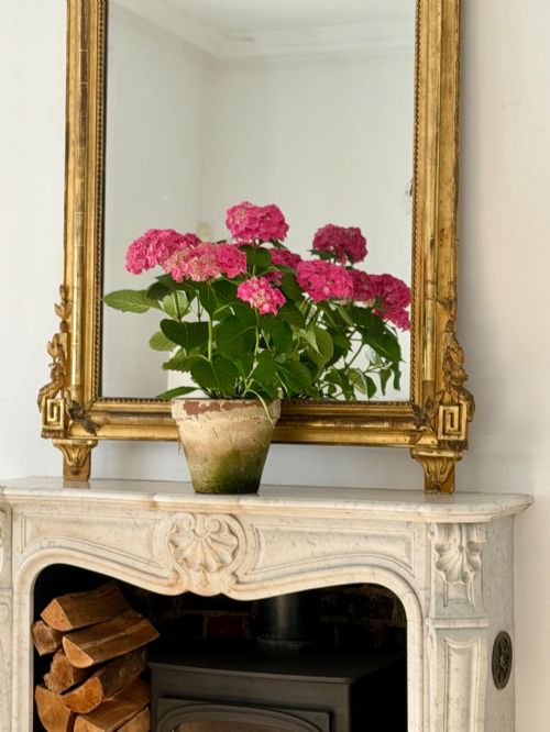 LARGE ANTIQUE FRENCH GILT MIRROR C1800 MERCURY GLASS - ADDITIONAL PHOTO 10