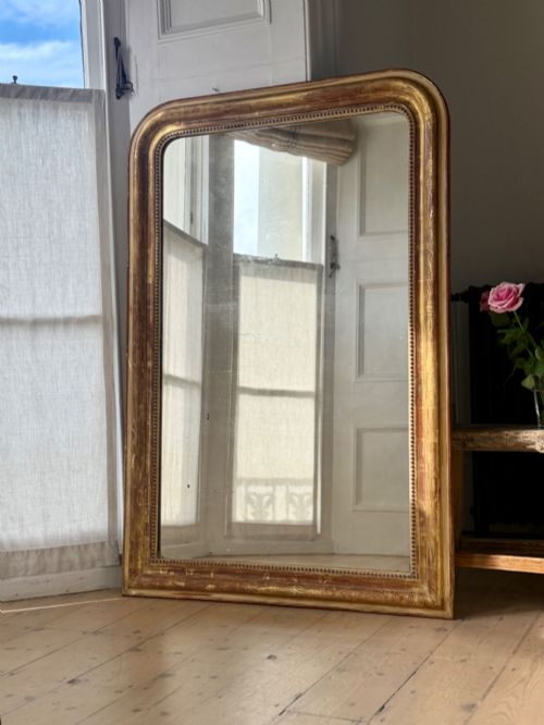 Antique French Gilt Louis Philippe Mirror C1860