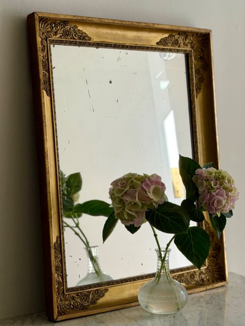 Antique French Gilt Rectangular Mirror