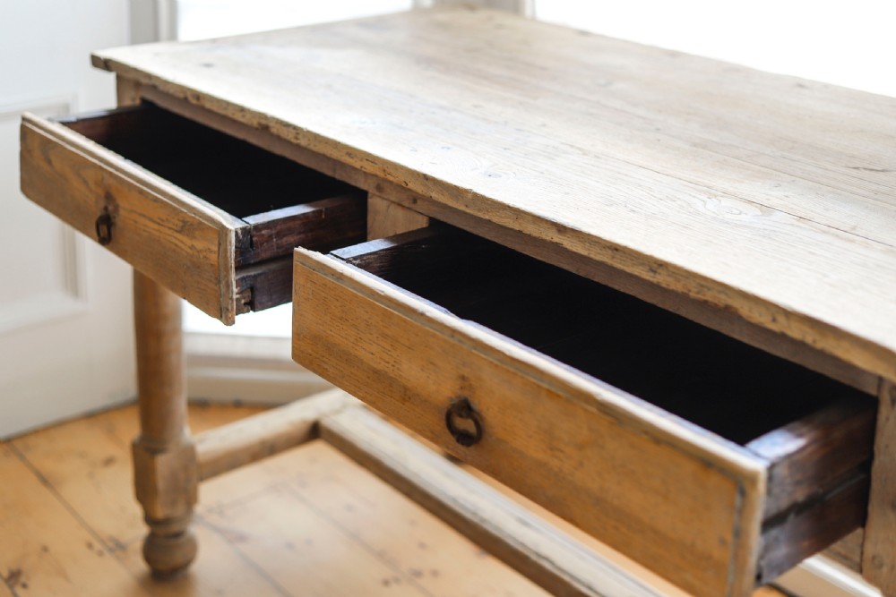 18th century French oak farmhouse table View IV