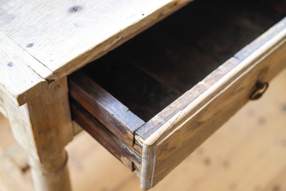 18th century French oak farmhouse table View V