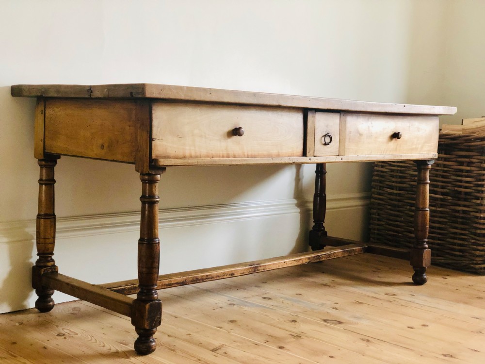 19th century French antique farmhouse table View III