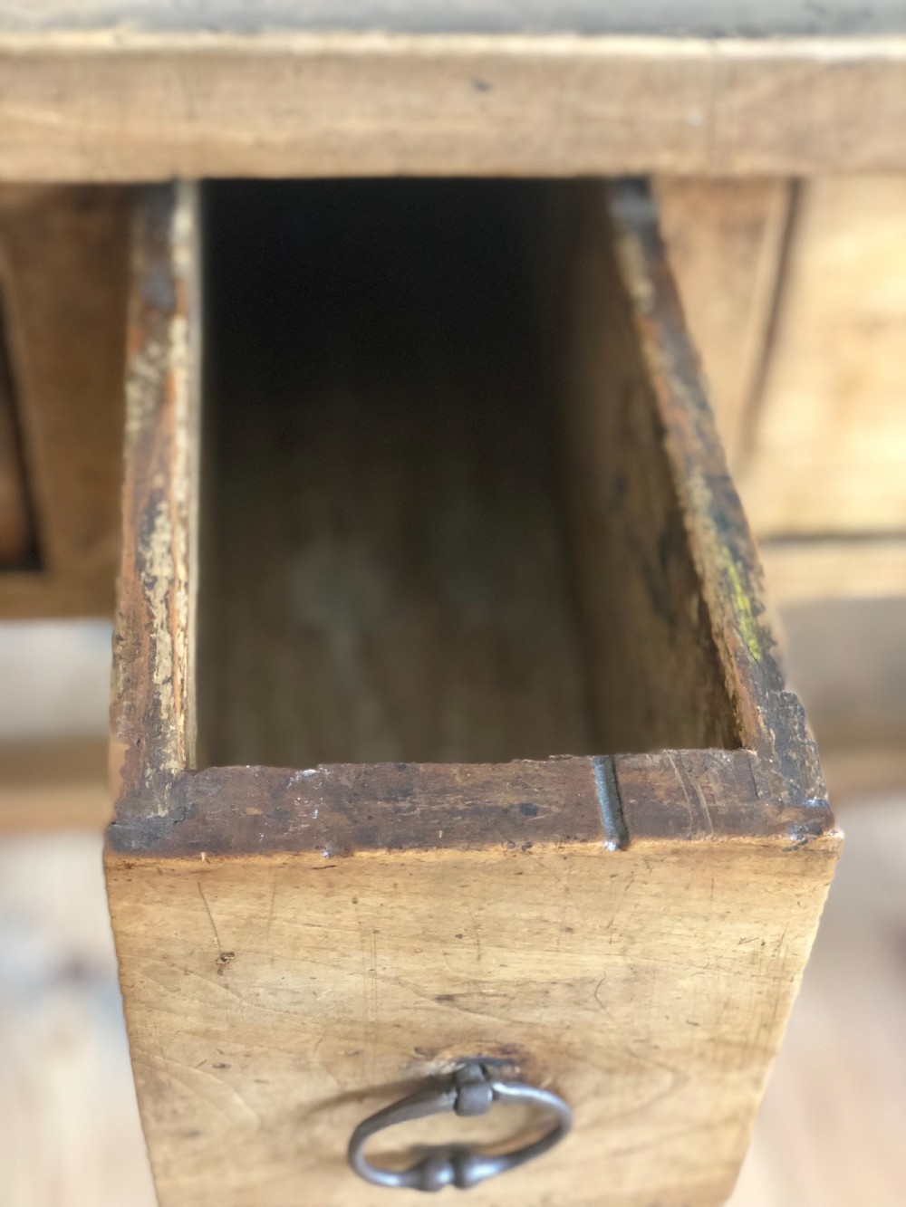19th century French antique farmhouse table View IV