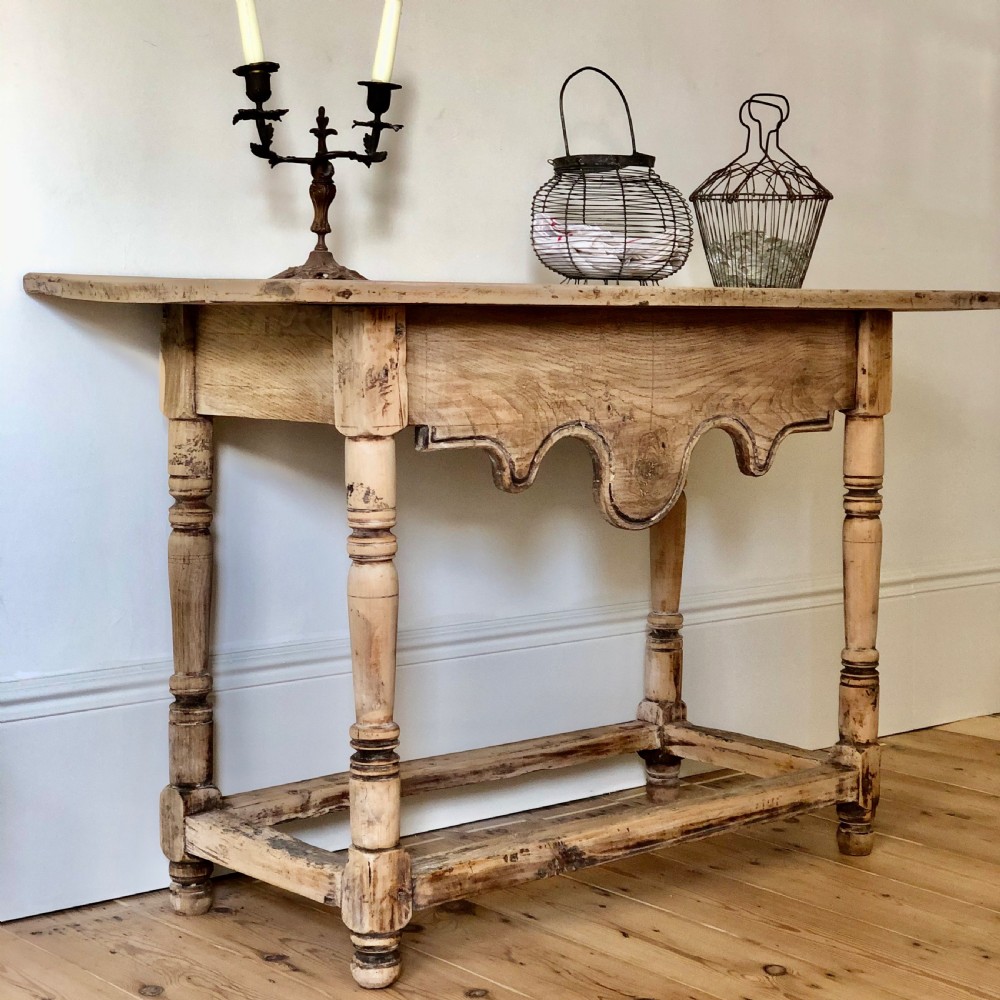 French 19th century small oak table 
