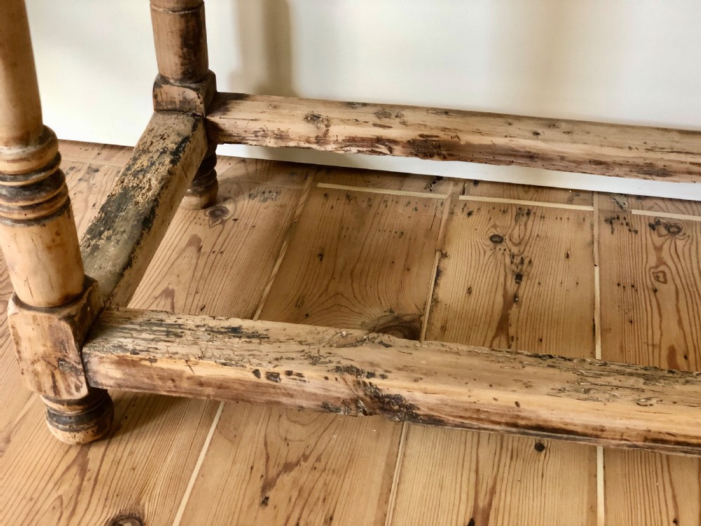 French 19th century small oak table  View II