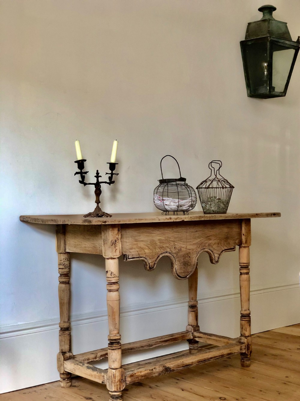 French 19th century small oak table  View VI
