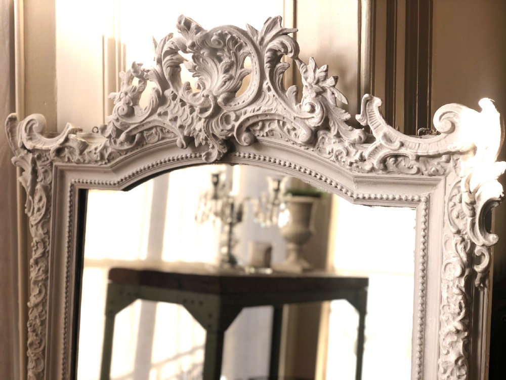 French antique Louis XV painted mirror  View IV