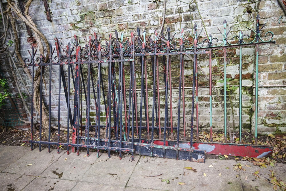 Antique French iron gate and railings View III