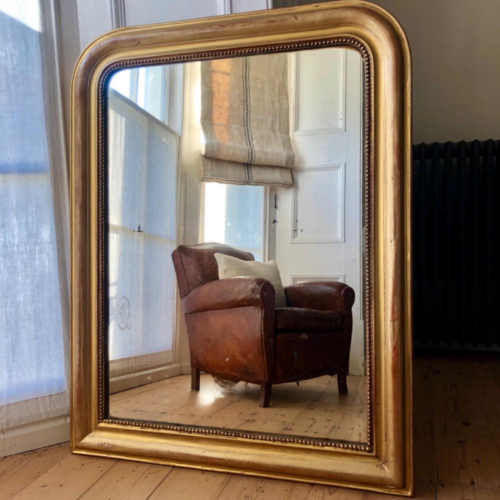 Antique French gilt Louis Philippe mirror