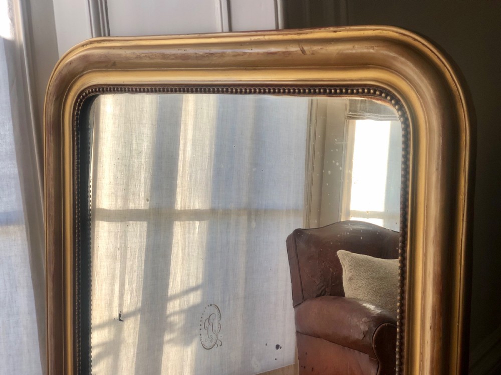 Antique French gilt Louis Philippe mirror View III