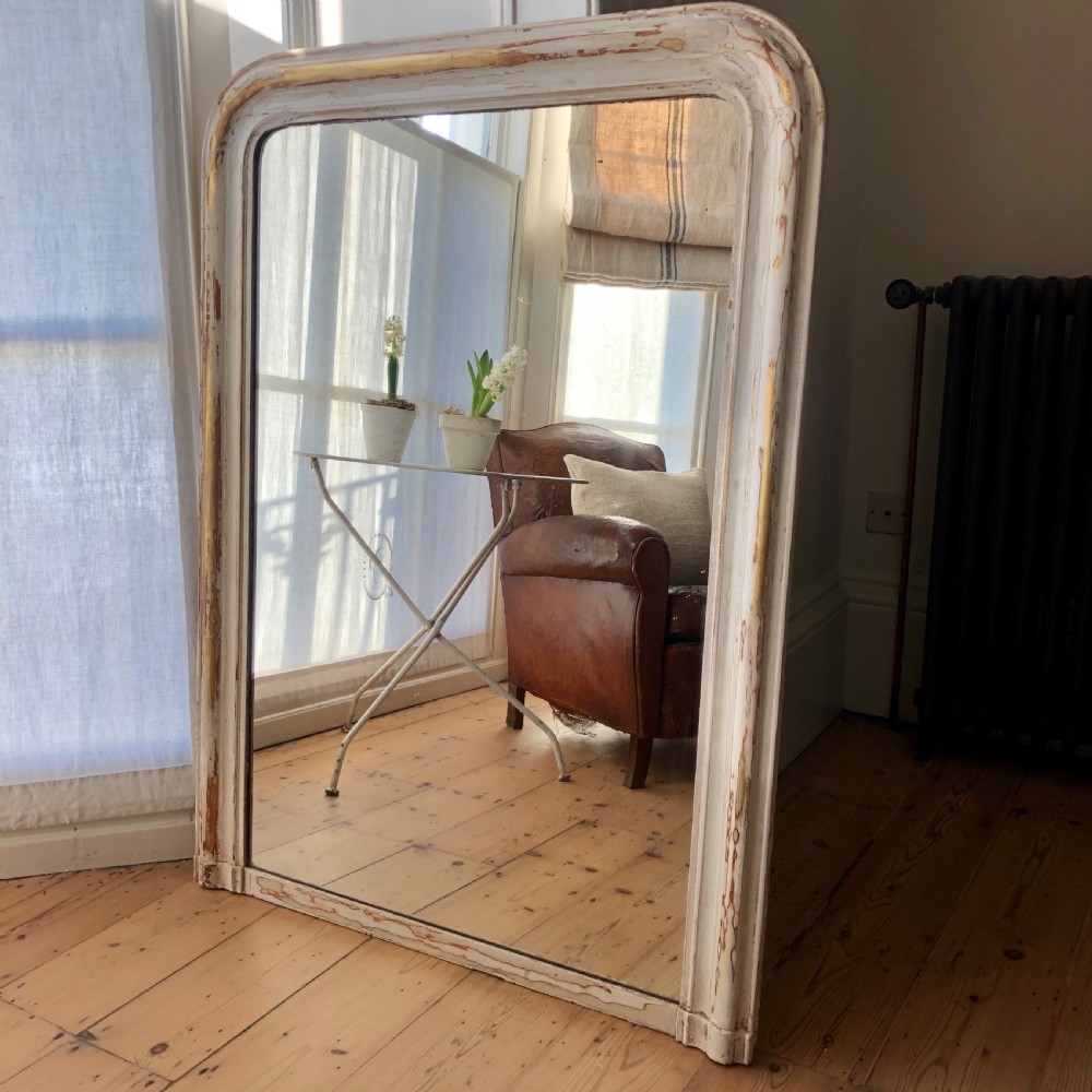 Antique French 19th century gesso gilt Louis Philippe mirror View IV