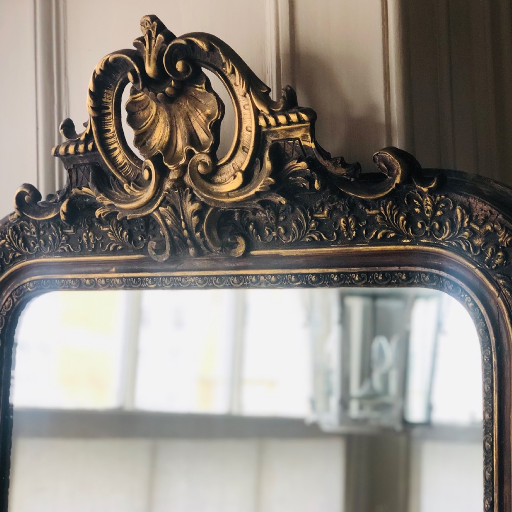 Antique French gilt Louis XV mirror c1880 View IV