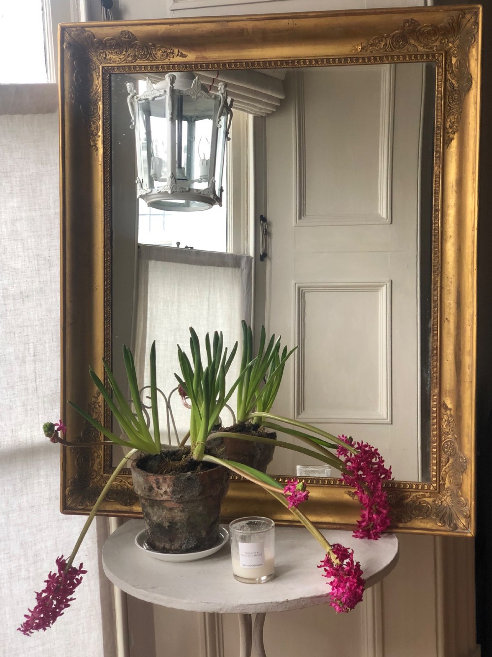 Antique French gilt mirror  View II