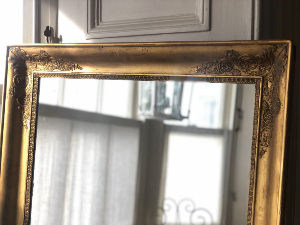 Antique French gilt mirror  View III