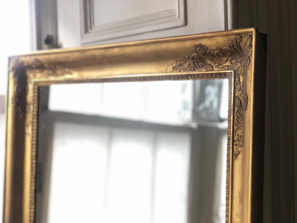 Antique French gilt mirror  View VI
