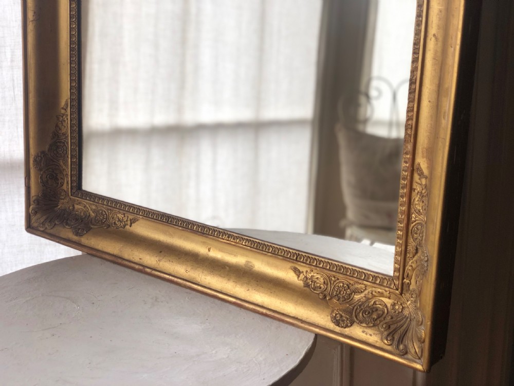 Antique French gilt mirror  View VII