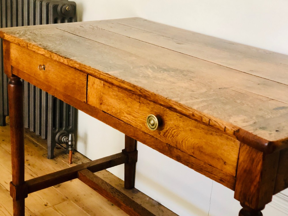 19th century antique French oak table View III