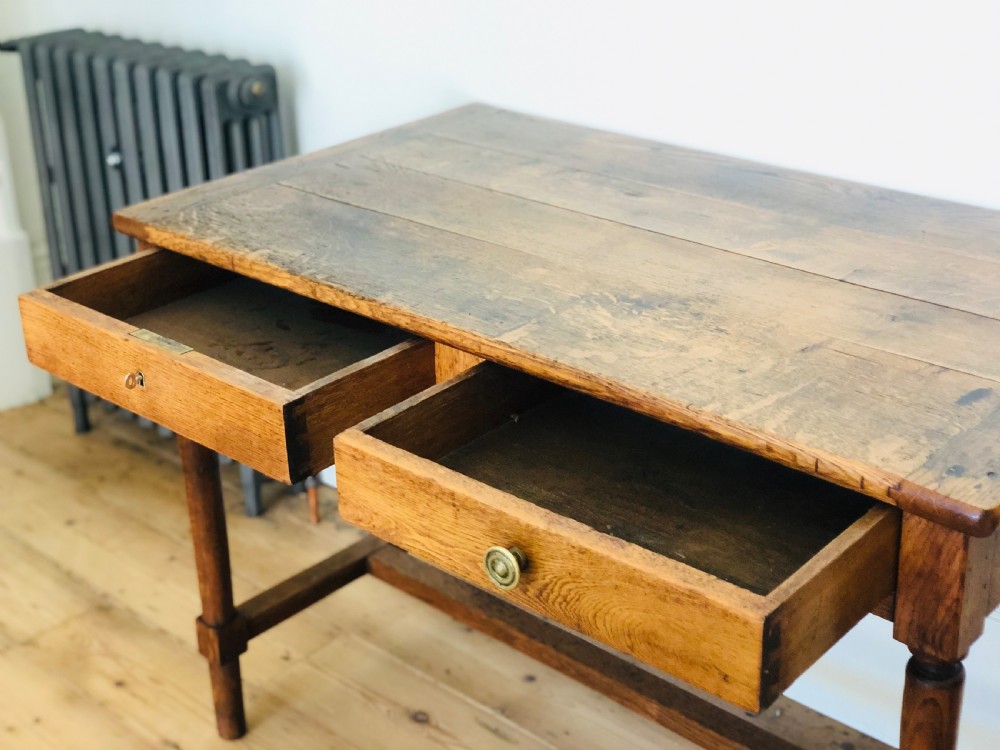 19th century antique French oak table View IV