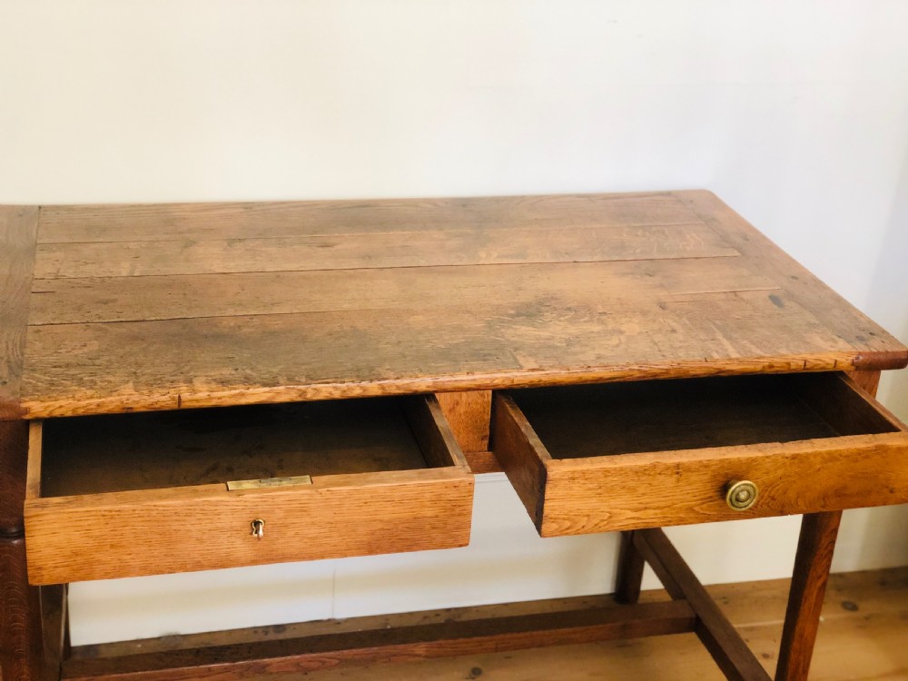 19th century antique French oak table View V