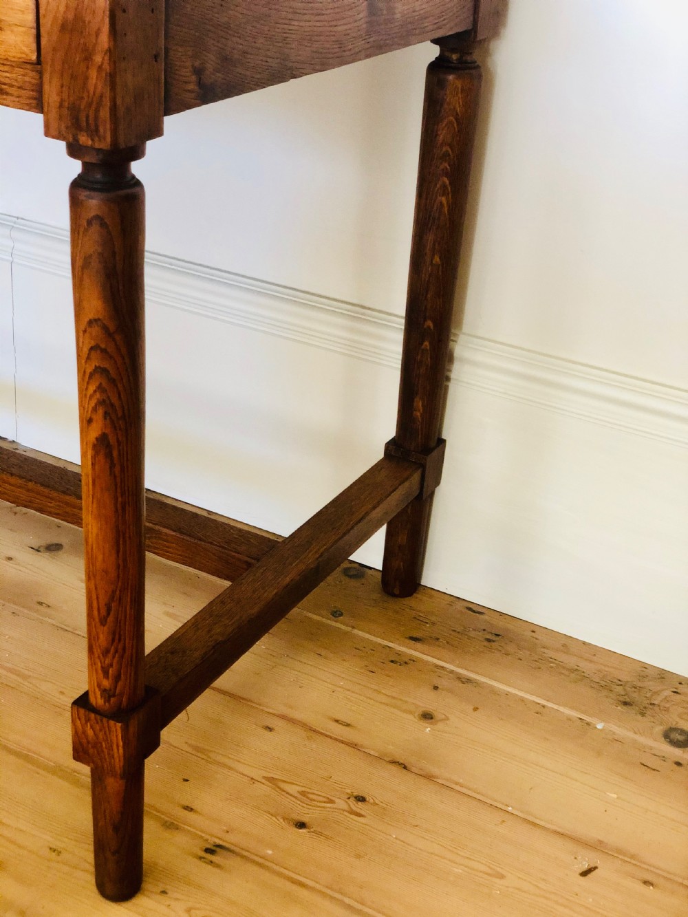 19th century antique French oak table View VI