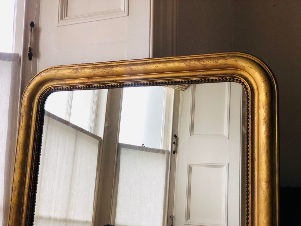 Large French antique gilt overmantel - Louis Philippe View II