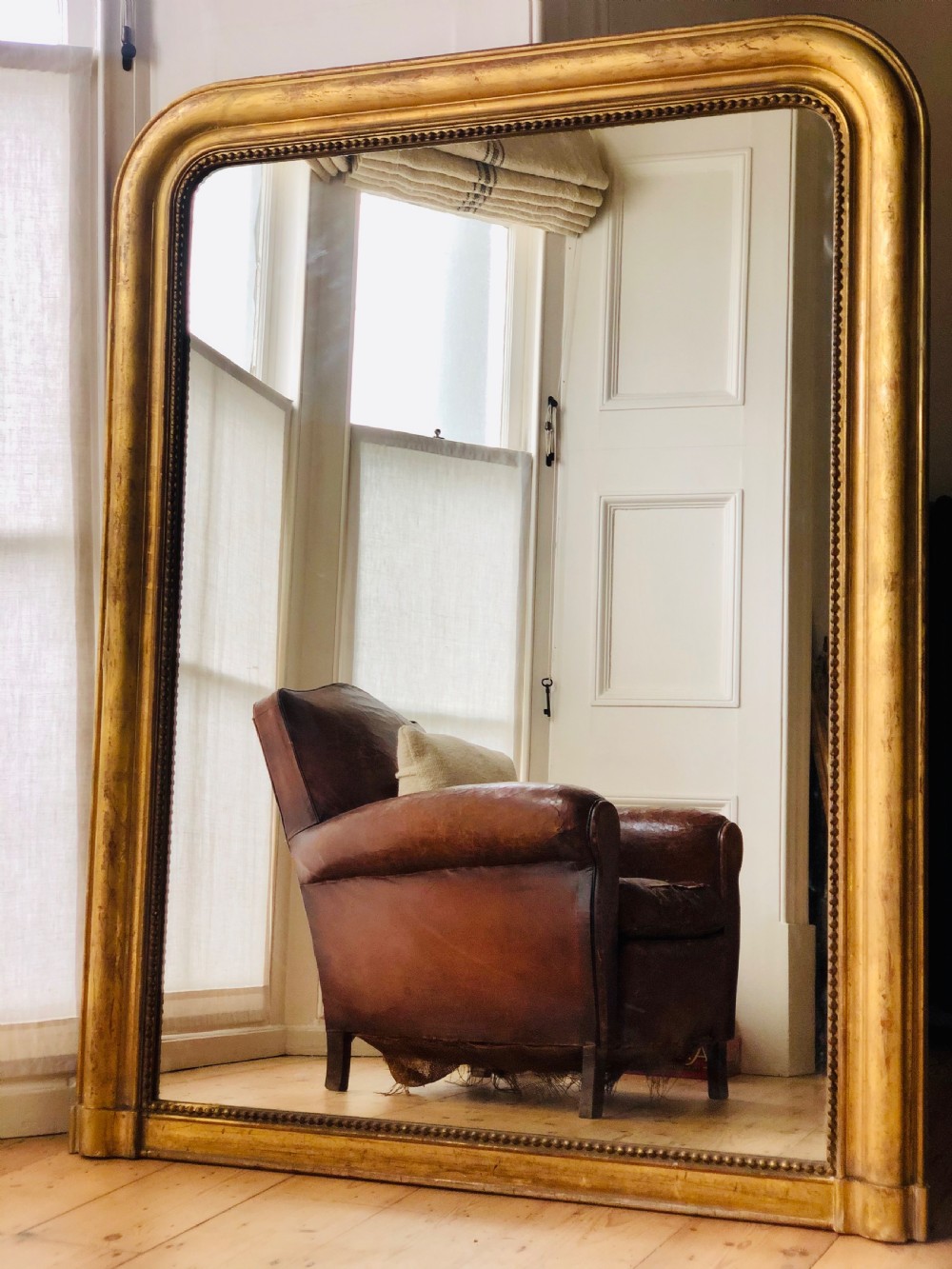 Large French antique gilt overmantel - Louis Philippe