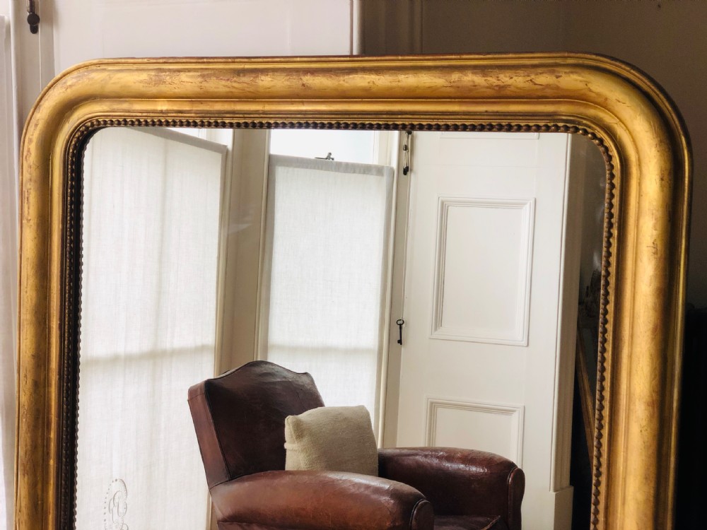 Large French antique gilt overmantel - Louis Philippe View IV