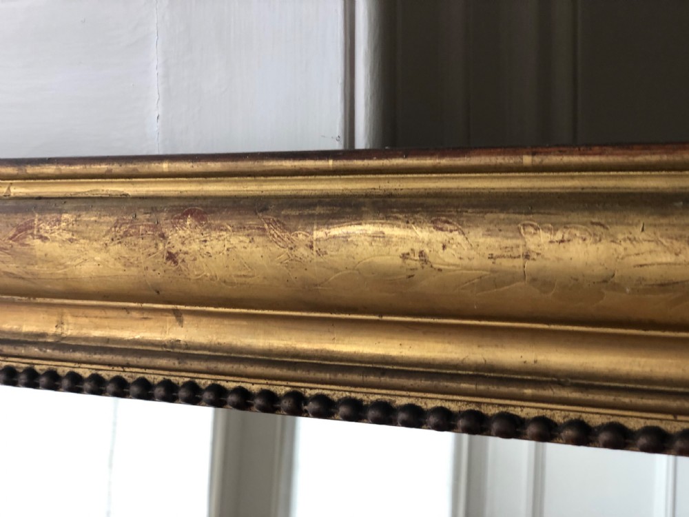 Large French antique gilt overmantel - Louis Philippe View VI