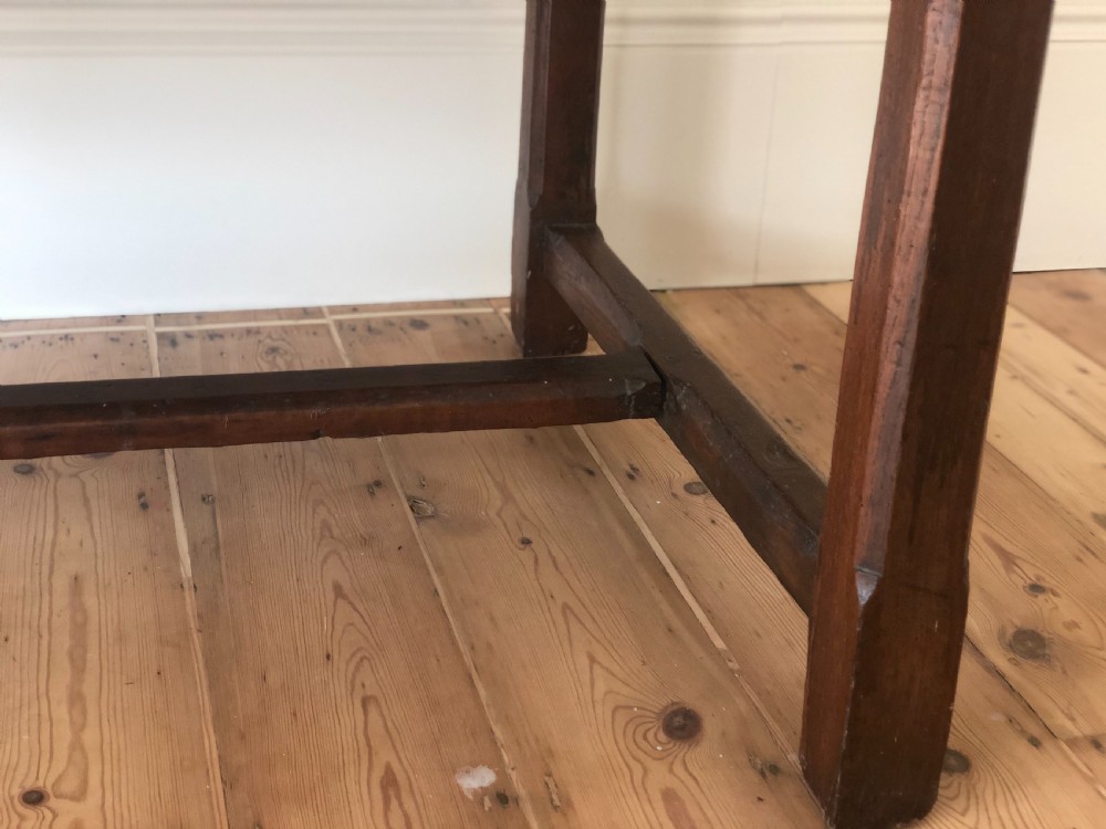 Early 19th century French oak farmhouse refectory table  View VII