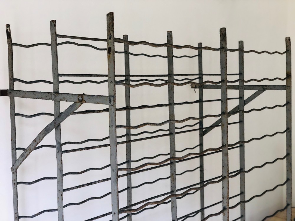 Vintage French metal wine rack  View IV