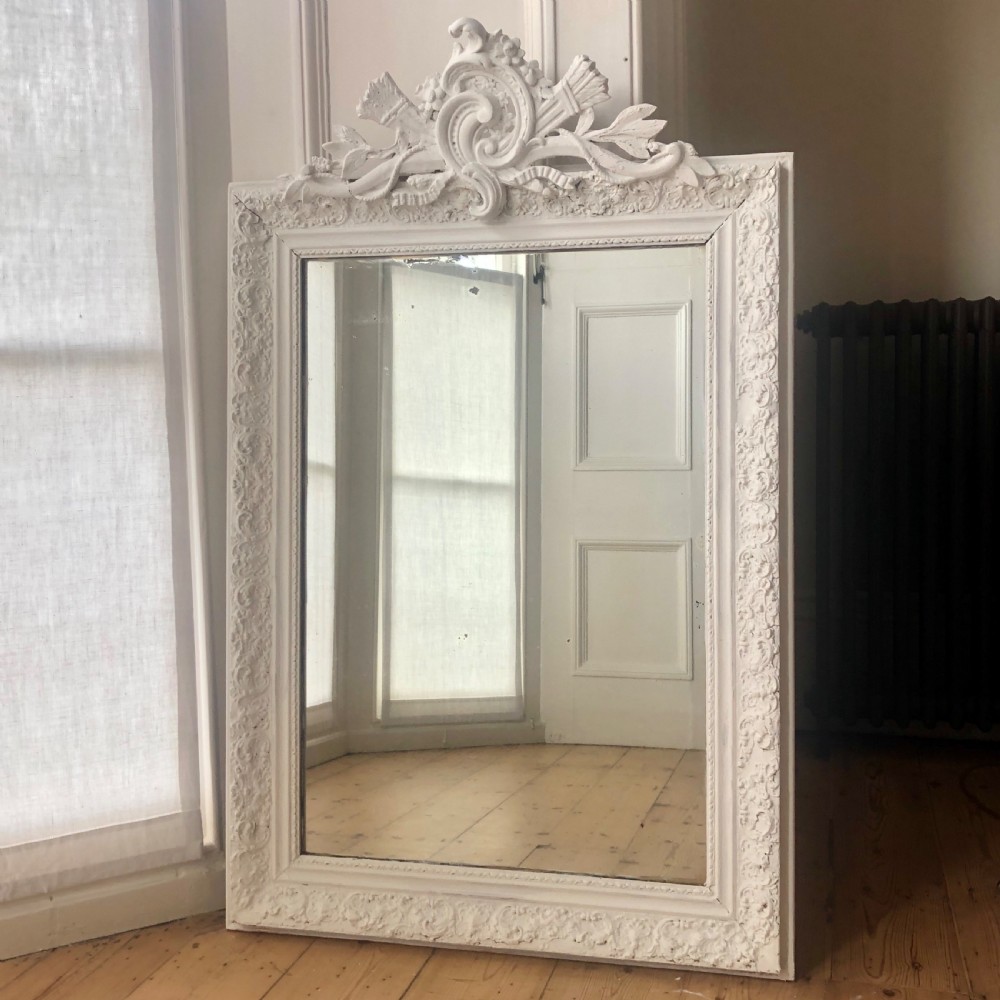 Antique French Louis XV painted mirror View II