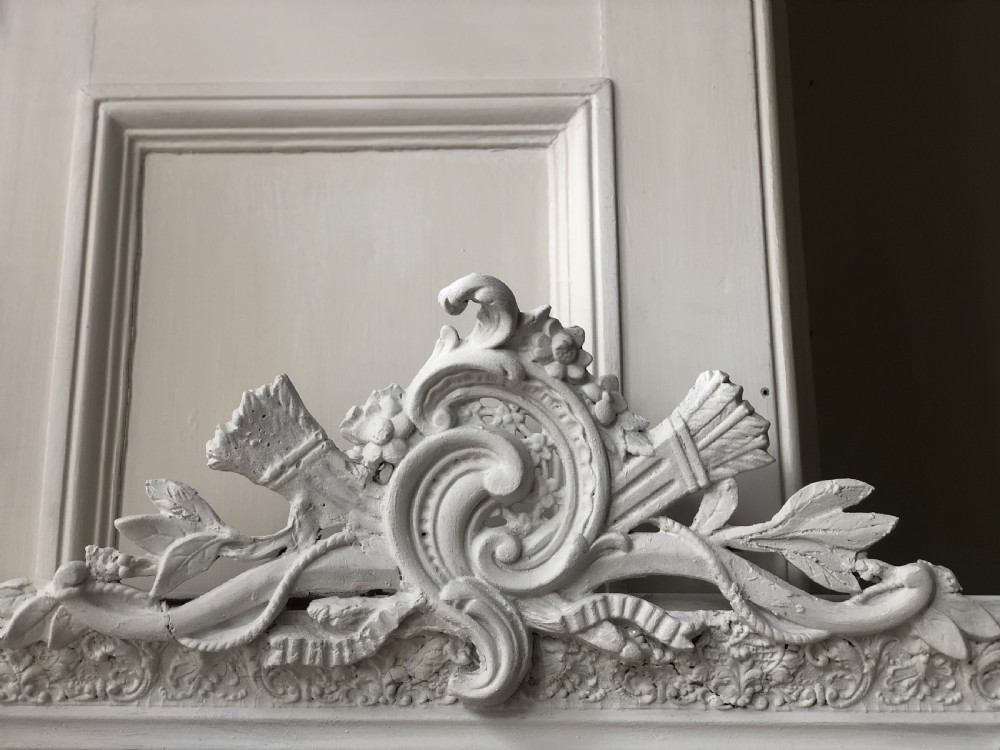 Antique French Louis XV painted mirror View III