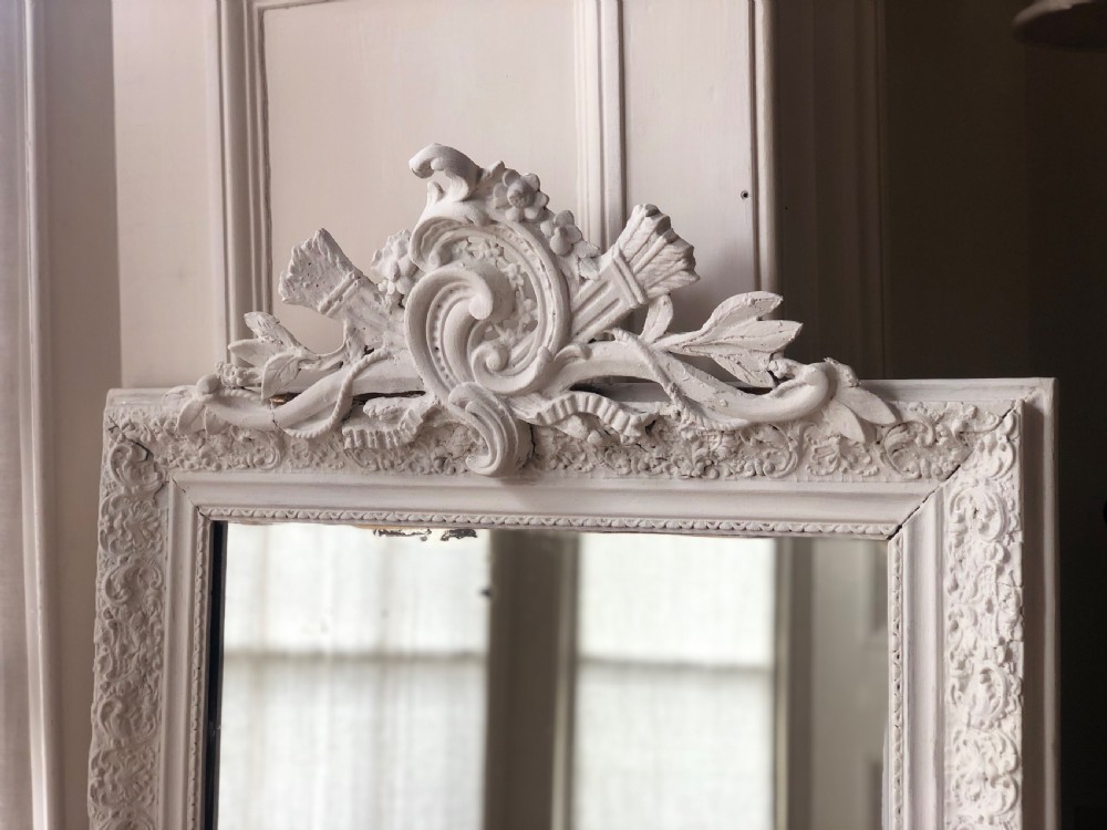 Antique French Louis XV painted mirror View IV
