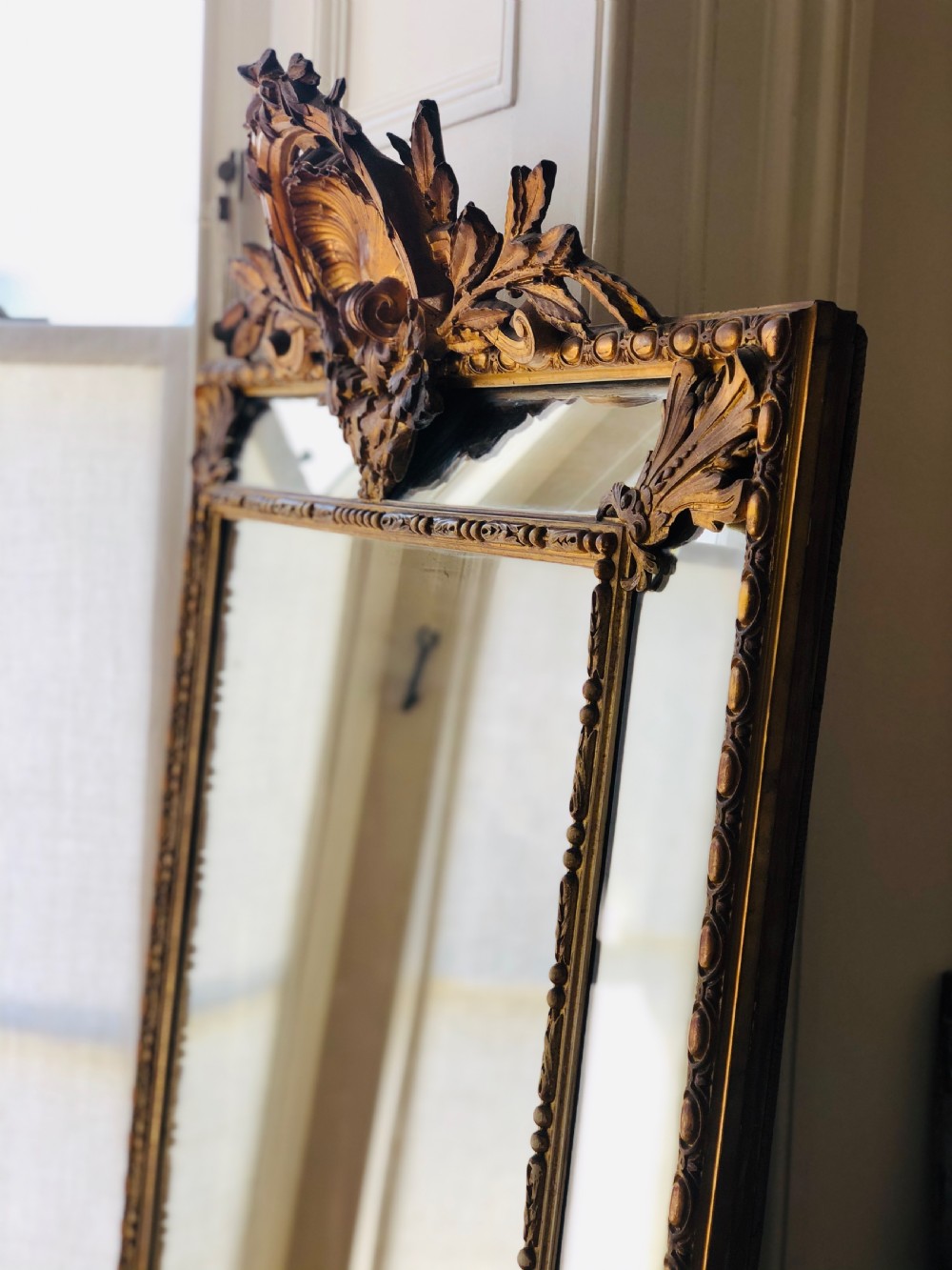 19th century French antique gilt leaner View III