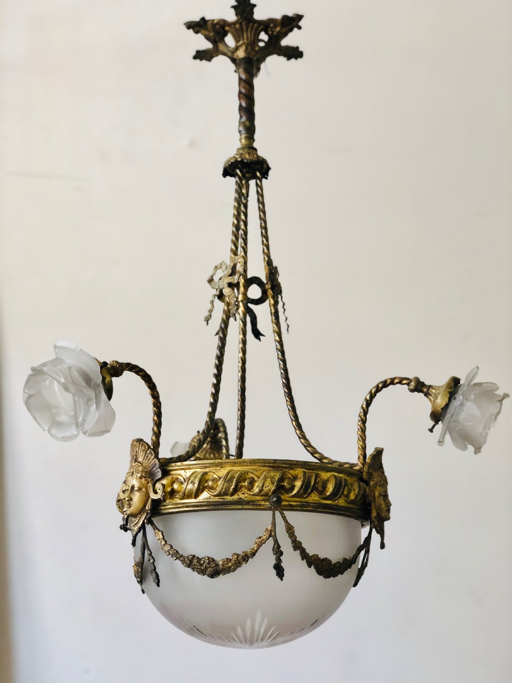 19th century French antique Napoléon III chandelier c1880