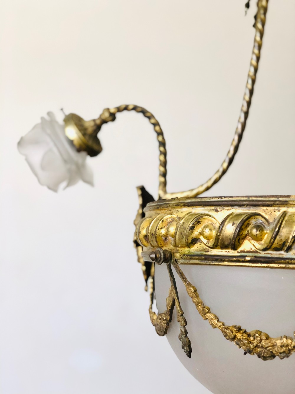 19th century French antique Napoléon III chandelier c1880 View III