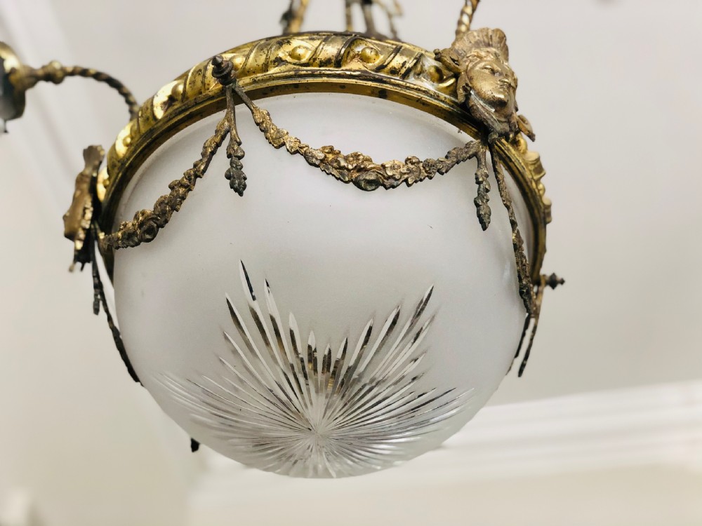 19th century French antique Napoléon III chandelier c1880 View VI