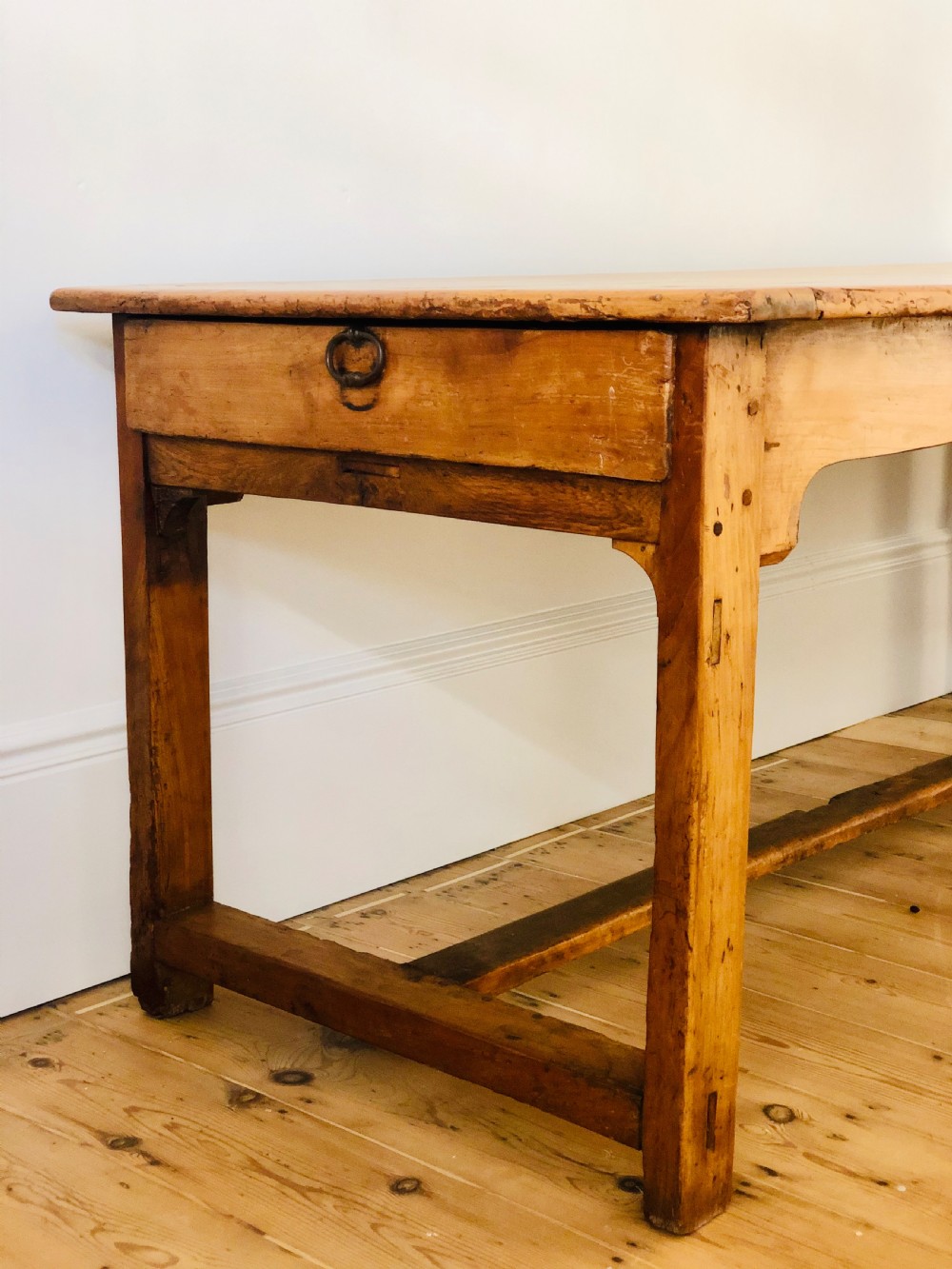 19th century antique French farmhouse table View V