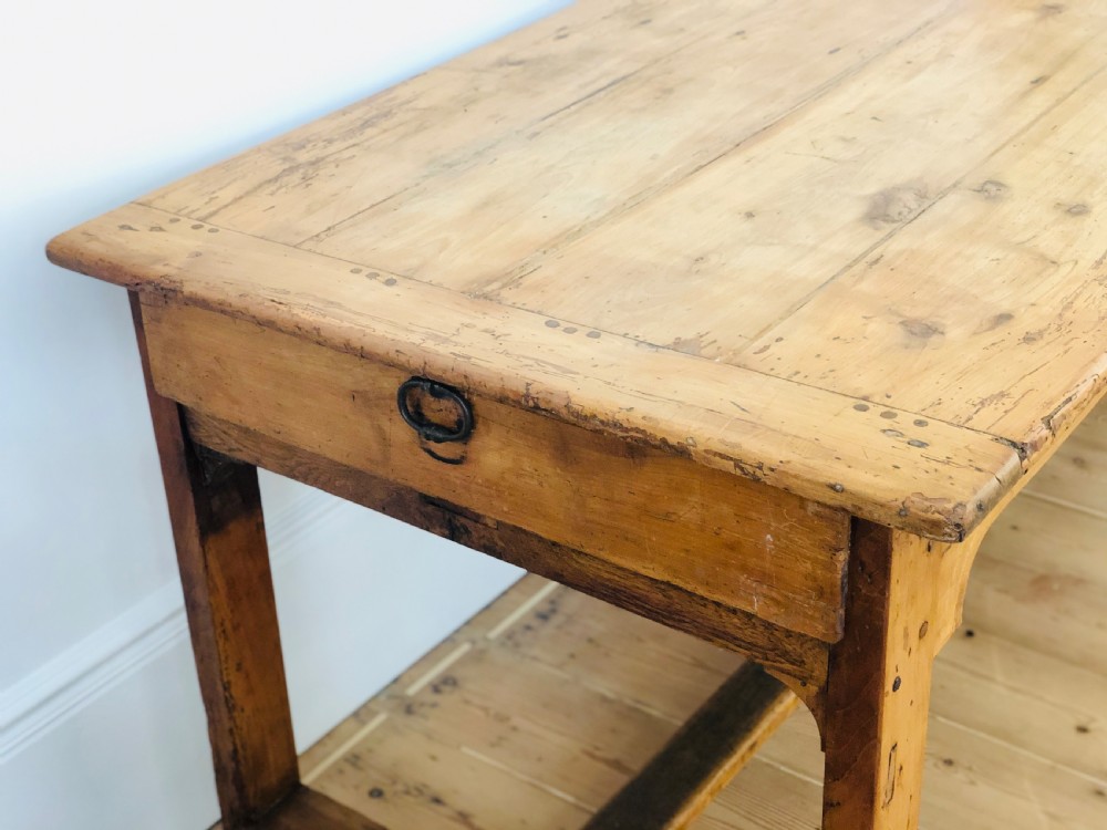 19th century antique French farmhouse table View VI