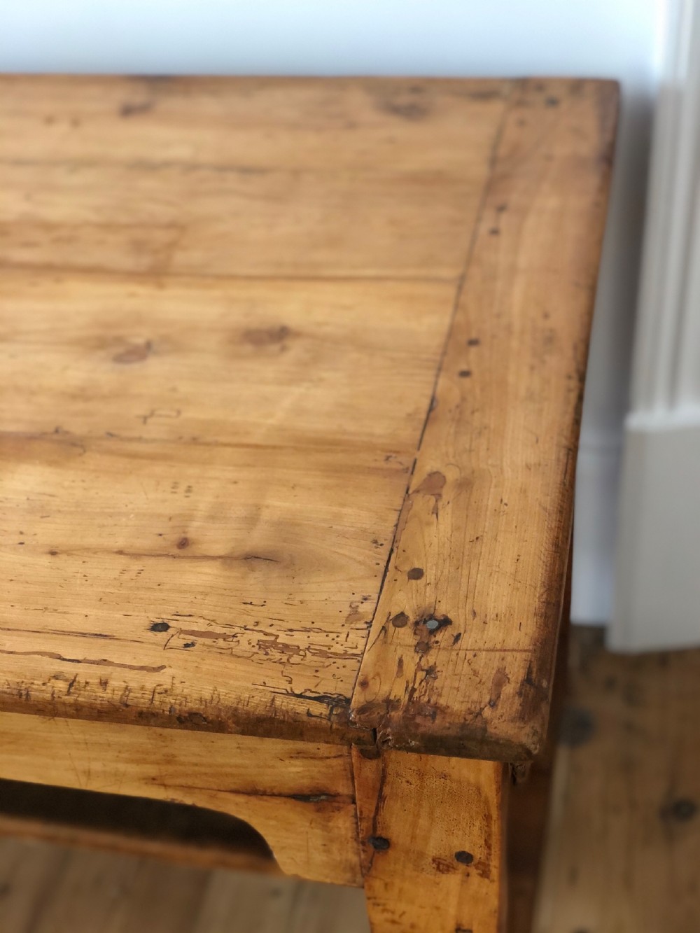 19th century antique French farmhouse table View X
